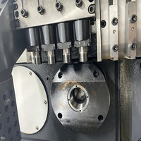 Tour CNC de type suisse à double broche SM205, barre de 20 mm, 10000 tr/min (principal), 8000 tr/min (secondaire), 5 axes, FANUC, pour implants dentaires et applications médicales