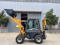 Mini-chargeuse-pelleteuse remorquable DARIC 4x4, machine de terrassement, chargeuse frontale diesel, tracteur-pelleteuse