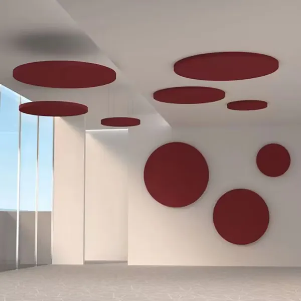 Vendita calda della fabbrica pannello acustico 100% poliestere fonoassorbente soffitto PET in feltro di poliestere tavola acustica