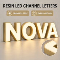 Lettres en relief LED personnalisées pour salle de sport, studio de fitness, salon de yoga, logo mural 3D éclairé, utilisation intérieure/extérieure, décoration de centre commercial