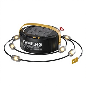Nueva Lámpara LED de Camping, Lámpara de Ambiente, Impermeable, Portátil, con Cable de Almacenamiento, Lámpara Solar para Campamento con Sensor de Movimiento - Product Image 1