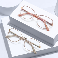 MS 97770 2025 Nuevas gafas Gafas ópticas Gafas femeninas Marco completo de metal con luz antiazul y diseño fotocromático personalizado