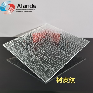 Crushed ice Embossed Transparent PS Sheet Textured <strong>Polystyrene</strong> <strong>Plate</strong> for Shower Enclosure - Product Image 5