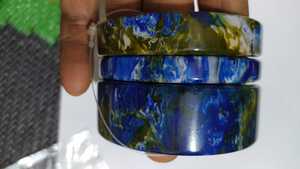 Bracelet jonc en résine de luxe léger et solide pour dames du fabricant et fournisseur indien - Product Image 3