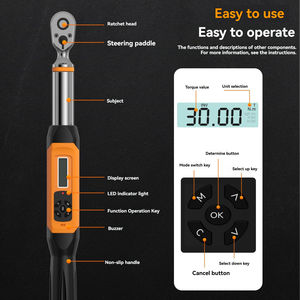 Professionele Digitale Momentsleutel 3/8 \ "Drive Led Alerts Elektrisch Metrisch Meetsysteem Oem Aanpasbaar - Product Image 4