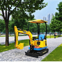 Mini excavatrice rotative pour les jeux à jetons d'équipement de parc non actionnés par enfants