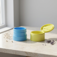 Conteneur cosmétique en plastique mat personnalisé avec logo couleur, emballage unique pour crème, pots pour gommage au sucre et beurre corporel