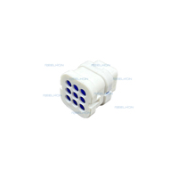 Conectores de Carcasa de Enchufe Automotriz de 9 Pines de Latón y Nylon 7091A-1.8-21, Resistentes al Agua