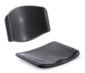 坚固的聚丙烯塑料靠背和带帽子的座椅，用于学校学生培训椅asiento y respaldo组件