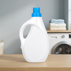 Botella de Plástico Ovalada Roza con Tapa de Rosca Reciclable de 1500 ml para Envasado de Líquidos Domésticos - Product Image 3