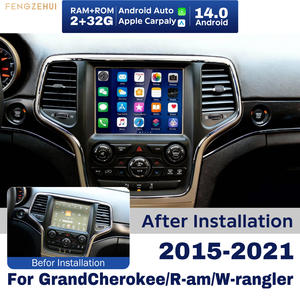 Autoradio <span class=keywords><strong>Android</strong></span> 14 avec écran tactile de 8 pouces pour Grand Cherokee/<span class=keywords><strong>R</strong></span>-am/W-rangler 2015-2021, Carplay, 32G, <span class=keywords><strong>Android</strong></span> <span class=keywords><strong>Auto</strong></span>, GPS, lecteur de navigation - Product Image 1
