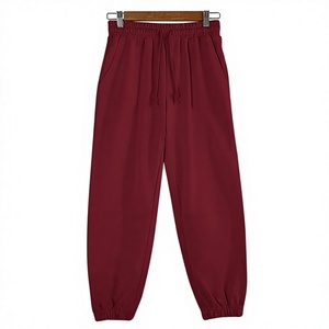 Unisex 2 Piece <b>Tracksuit</b> Set Cropped Hoodie Sweatshirt Sweatpants Solid Color Full Sleeve Regular Fit Side Pockets Casual - Product Image 5