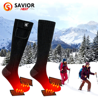 Gants et chaussettes chauffantes pour activités hivernales en extérieur, emballées dans une boîte élégante, idéales pour le snowboard, en stock en Pologne.
