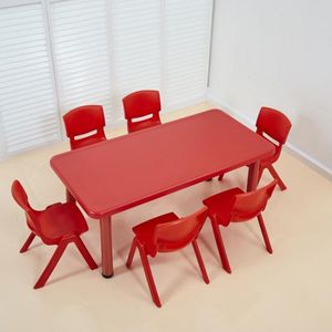 Muebles escolares, escritorio y silla para estudiantes, juego de plástico multifuncional, seguro, ideal para uso en el aula - Product Image 3