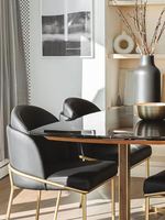 Chaises de salle à manger en velours bleu de luxe nordique meubles de Restaurant PC modernes jambes en métal tissu empilable appartement école