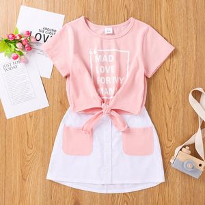 Conjunto de Ropa para Niñas de 2 a 6 Años, Verano 2021, Camiseta de Manga Corta y Falda, Conjuntos de Ropa para Niñas, Ropa Infantil - Product Image 3