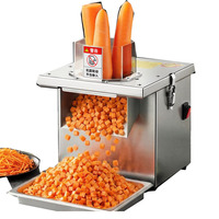 Máquina Cortadora de Vegetales Comercial Pequeña / Máquina Cortadora Multifuncional para Rebanar Cebollino, Repollo en Conserva y Pimientos