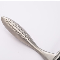 Outil de nettoyage des vitres antidérapant en acier inoxydable 3-en-1 grattoir à eau domestique brosse de nettoyage des vitres raclette essuie-glace métal pour sol