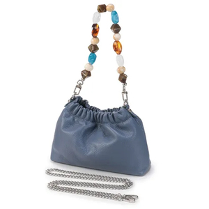 Bolso de hombro de material de piel de vaca de alta gama, botón magnético, bolso diario para mujer, bolso de hombro de color sólido - Product Image 3