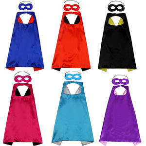 Chinese Fabriek Dubbelzijdige Polyester Filmontwerp Halloween Kleding Feest Decoratie Superheld Cape Mantel Met Masker Voor Kinderen - Product Image 3