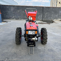 Motoculteur à Conduite Manuelle pour l'Agriculture, Mini Tracteur de Marche à Deux Roues 18 CV