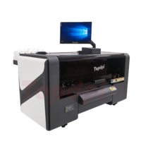 Máquina de impresión de película de mascotas tamaño A3, máquina de vibración de polvo de 30cm, impresora digital pequeña con cabezales xp600
