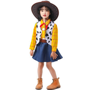Halloween familia conjunto Toy Story Woody chica vaquero disfraz actuación vestido para <span class=keywords><strong>hija</strong></span> para Halloween Cosplay y baile - Product Image 3