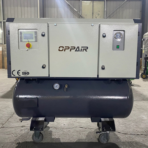 Petit 5.5 Kw 7.5 Hp 3 en 1 <span class=keywords><strong>compresseur</strong></span> d'air à vis monté sur réservoir <span class=keywords><strong>270</strong></span> <span class=keywords><strong>litres</strong></span> machine de compression d'air de réservoir pour machines à bois - Product Image 5