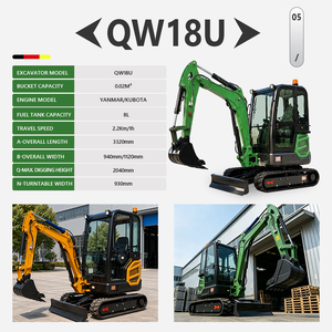 LIVRAISON GRATUITE Mini-excavatrices à chenilles approuvées CE/EPA, <span class=keywords><strong>micro</strong></span>-excavatrices hydrauliques à chenilles de 1 tonne à 3,5 tonnes avec <span class=keywords><strong>pelle</strong></span> - Product Image 4
