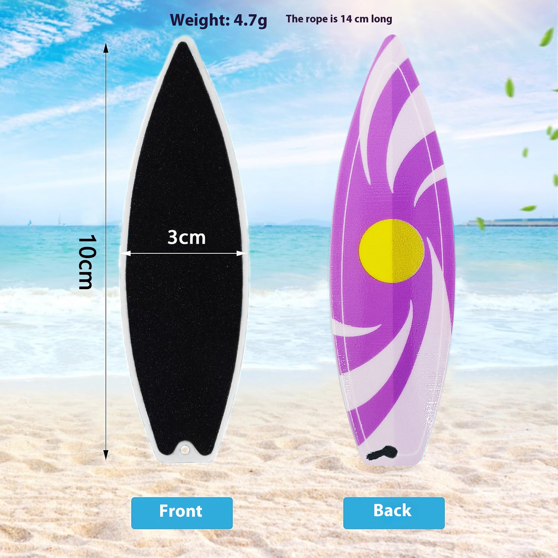 Buy In Bulk Decorative Mini Surfboard Wooden Decor, Perfect Beach