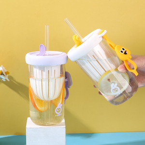 Tasse infuseur à thé avec paille, bouteille d'eau portable pour étudiants et adultes, idéale pour la rentrée scolaire - Product Image 2