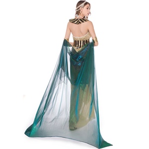 Costume de cosplay de reine noire et dorée pour femme, imprimé Pharaon, pour Halloween - Product Image 2