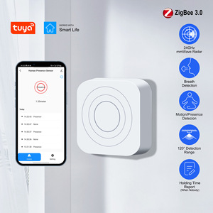 투야 24GHz 지그비 Wi-Fi MM웨이브 센서 알렉사 구글 홈 호환 인간 존재 감지기 OLED 디스플레이 바 호텔 배터리 - Product Image 2