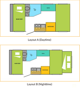Meilleure Offre pour <span class=keywords><strong>Caravane</strong></span> Tout-Terrain Extensible Ecocampor 15 pieds, Design Luxe avec Espace de Couchage Confortable - Product Image 4