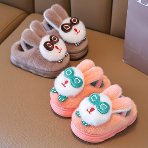 Nouveaux Chaussons d'Intérieur Maison Unisexe en Coton <span class=keywords><strong>Lapin</strong></span> Mignon Dessin Animé, Doux, Antidérapants, Chauds pour l'Hiver, Conçus pour Bébés Garçons et Filles - Product Image 1