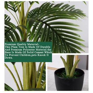 Senmasine Tùy Chỉnh 4ft 5ft 6ft 7ft Trong Nhà Ngoài Trời Nhân Tạo Nhà Máy Giả Nhựa Trong Chậu Areca Bonsai Giả Cây Cọ - Product Image 5