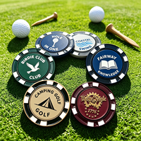 Servicio de Diseño Gratuito, Fichas de Póker de Golf Personalizadas, Diseño de Plantilla Personalizada, Fichas de Póker de Golf para Entretenimiento