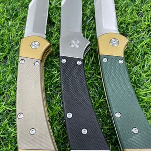 G10ハンドル8Cr13Movスチール戦術ポケットナイフBK110アウトドアキャンプ旅行狩猟折りたたみナイフDIY OEM 59-60HRC硬度 - Product Image 4