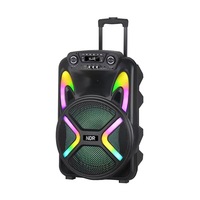 Enceinte de fête RGB 40W avec basses de 8 pouces, haute qualité, portable, multifonctionnelle, télécommande, mini-boîte FM pour extérieur et sport NDR-122