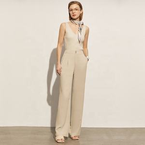 MANNI <span class=keywords><strong>Pantalon</strong></span> formel pour femme Oficina Pantalones <span class=keywords><strong>De</strong></span> Mujer <span class=keywords><strong>Pantalon</strong></span> droit élégant pour femme <span class=keywords><strong>Pantalon</strong></span> <span class=keywords><strong>de</strong></span> bureau pour femme - Product Image 3