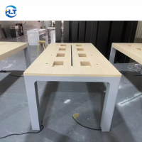 Table de présentation personnalisée pour drone DJI |   Tableau en MDF avec pieds métalliques, écologique, robuste, imperméable, recyclable, pour une expérience de boutique numérique