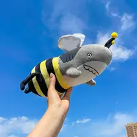 Рекламный подарок JY, Акула 35 см, 65 см, 110 см, оптовая продажа, мягкая плюшевая игрушка, животные, пчела, игрушки