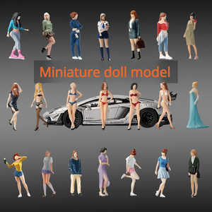 Figuras en Miniatura de Chicas Modernas en Pose de Pie, Serie 1:64, Muñecas de Resina, Adornos, Accesorios para Mesa de Arena y Paisajismo - Product Image 2