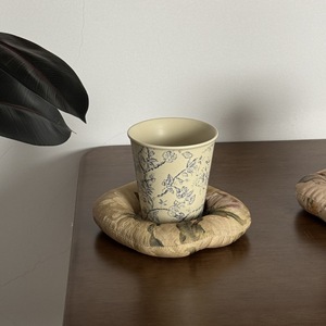 Tasse à café en céramique de fleur de sésame mat vintage tasse à lait de petit déjeuner créatif - Product Image 6