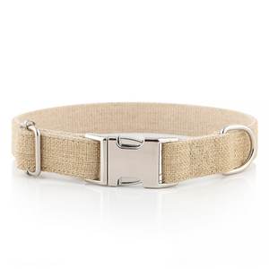 Conjunto de collares y correas de algodón de cáñamo respetuoso con el medio ambiente de lujo de alta calidad para perros - Product Image 1