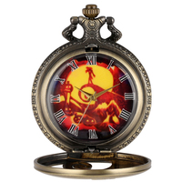 Collier montre de poche Nightmare Jack Skull & Sally avec pendentif squelette, collier en bronze vintage pour cosplay, cadeau pour les fans