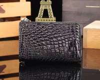 Dompet pria desainer mewah kustom tingkat tinggi casing kunci kulit buaya kualitas terbaik dompet pria