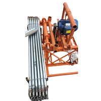 Petite machine de forage de puits d'eau rotative manuelle à essence de 80m de profondeur