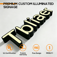 Enseigne LED personnalisée Carrey Sign pour extérieur, étanche, de luxe, pour boutique, murale, pour devanture de magasin, enseigne commerciale
