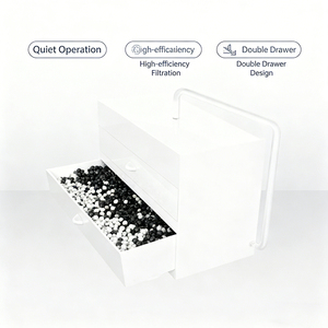 Mini Acuario Acrílico Cuadrado de 50L con Filtro Externo, Diseño de Cascada, Aireación y Circulación de Agua, Modelo 2026 - Product Image 2